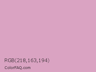 RGB 218,163,194 Color Image