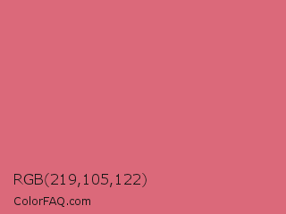 RGB 219,105,122 Color Image