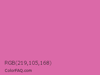RGB 219,105,168 Color Image