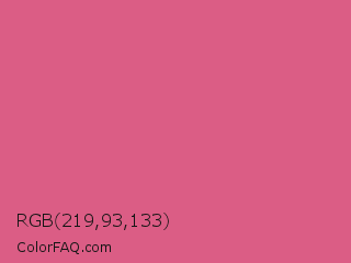 RGB 219,93,133 Color Image