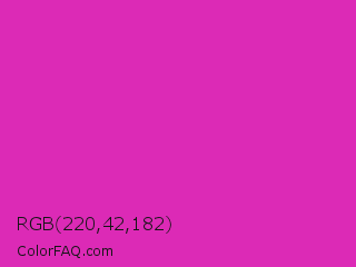 RGB 220,42,182 Color Image