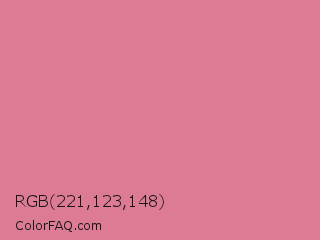 RGB 221,123,148 Color Image