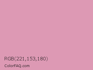 RGB 221,153,180 Color Image