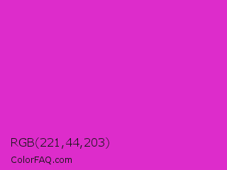 RGB 221,44,203 Color Image