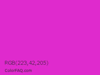 RGB 223,42,205 Color Image