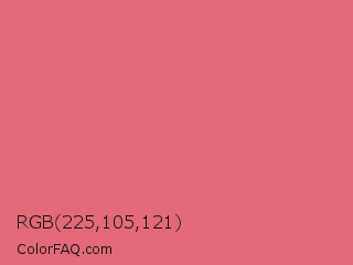 RGB 225,105,121 Color Image