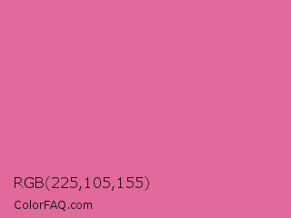 RGB 225,105,155 Color Image