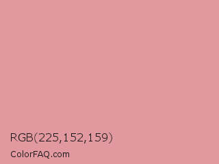 RGB 225,152,159 Color Image