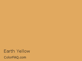 RGB 225,169,95 Earth Yellow Color Image