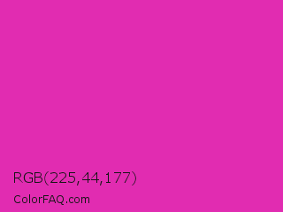 RGB 225,44,177 Color Image