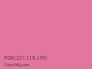 RGB 227,118,159 Color Image
