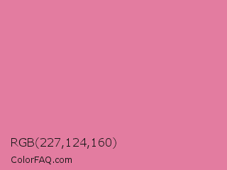 RGB 227,124,160 Color Image
