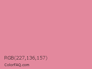 RGB 227,136,157 Color Image
