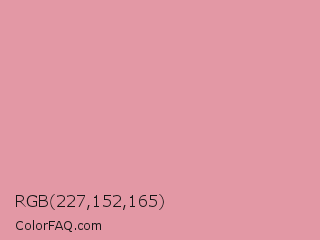 RGB 227,152,165 Color Image