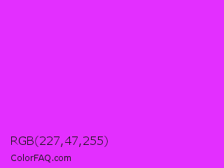 RGB 227,47,255 Color Image