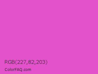 RGB 227,82,203 Color Image