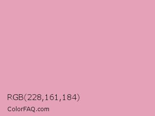 RGB 228,161,184 Color Image