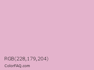 RGB 228,179,204 Color Image