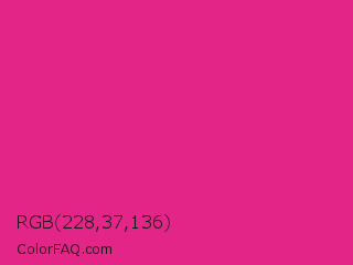 RGB 228,37,136 Color Image