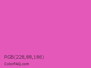 RGB 228,88,186 Color Image