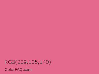 RGB 229,105,140 Color Image