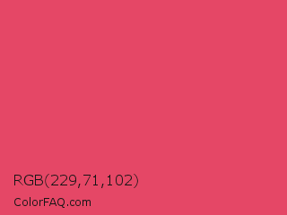 RGB 229,71,102 Color Image