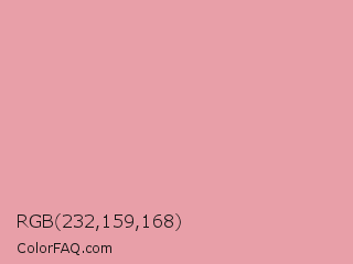 RGB 232,159,168 Color Image
