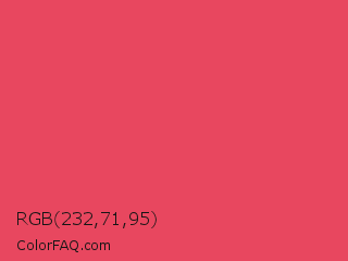 RGB 232,71,95 Color Image