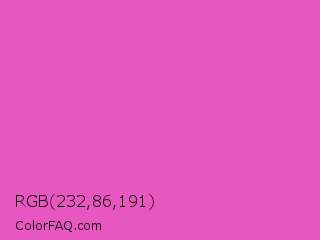 RGB 232,86,191 Color Image