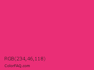 RGB 234,46,118 Color Image