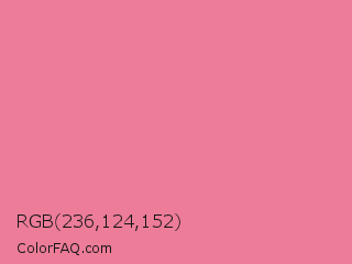 RGB 236,124,152 Color Image
