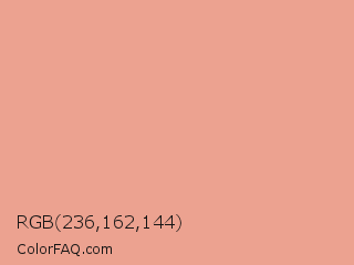 RGB 236,162,144 Color Image
