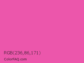 RGB 236,86,171 Color Image