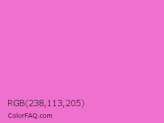 RGB 238,113,205 Color Image
