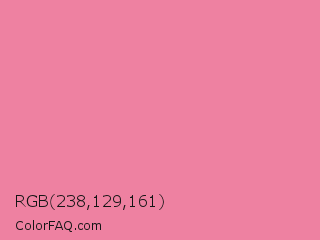 RGB 238,129,161 Color Image
