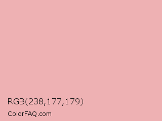 RGB 238,177,179 Color Image