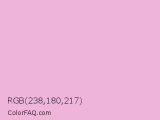 RGB 238,180,217 Color Image