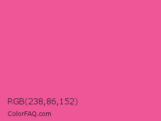 RGB 238,86,152 Color Image