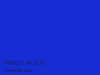 RGB 23,44,210 Color Image