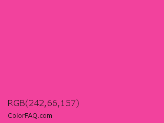RGB 242,66,157 Color Image