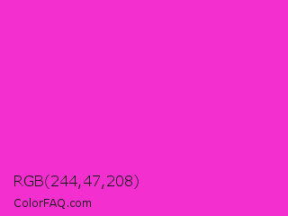 RGB 244,47,208 Color Image
