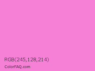 RGB 245,128,214 Color Image