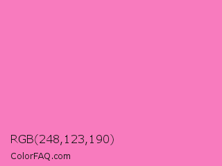 RGB 248,123,190 Color Image