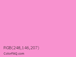 RGB 248,146,207 Color Image