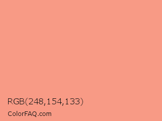 RGB 248,154,133 Color Image