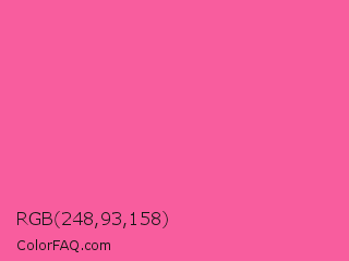 RGB 248,93,158 Color Image