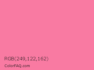 RGB 249,122,162 Color Image