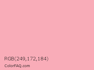 RGB 249,172,184 Color Image