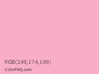 RGB 249,174,199 Color Image