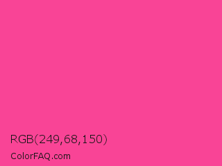 RGB 249,68,150 Color Image